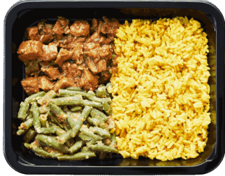 Kip-Ketjap-Gele-Rijst-Pittige-Boontjes