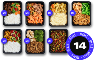 Kip en rund variatiepakket afvallen