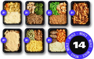 Kip en rund variatiepakket aankomen